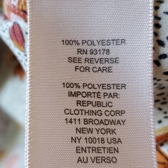 Philosophy tan floral print top elastic baloon long sleeve Size XL - Picture 4 of 11